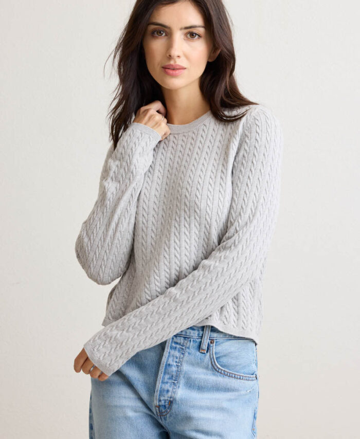 Saylor Cable Crewneck